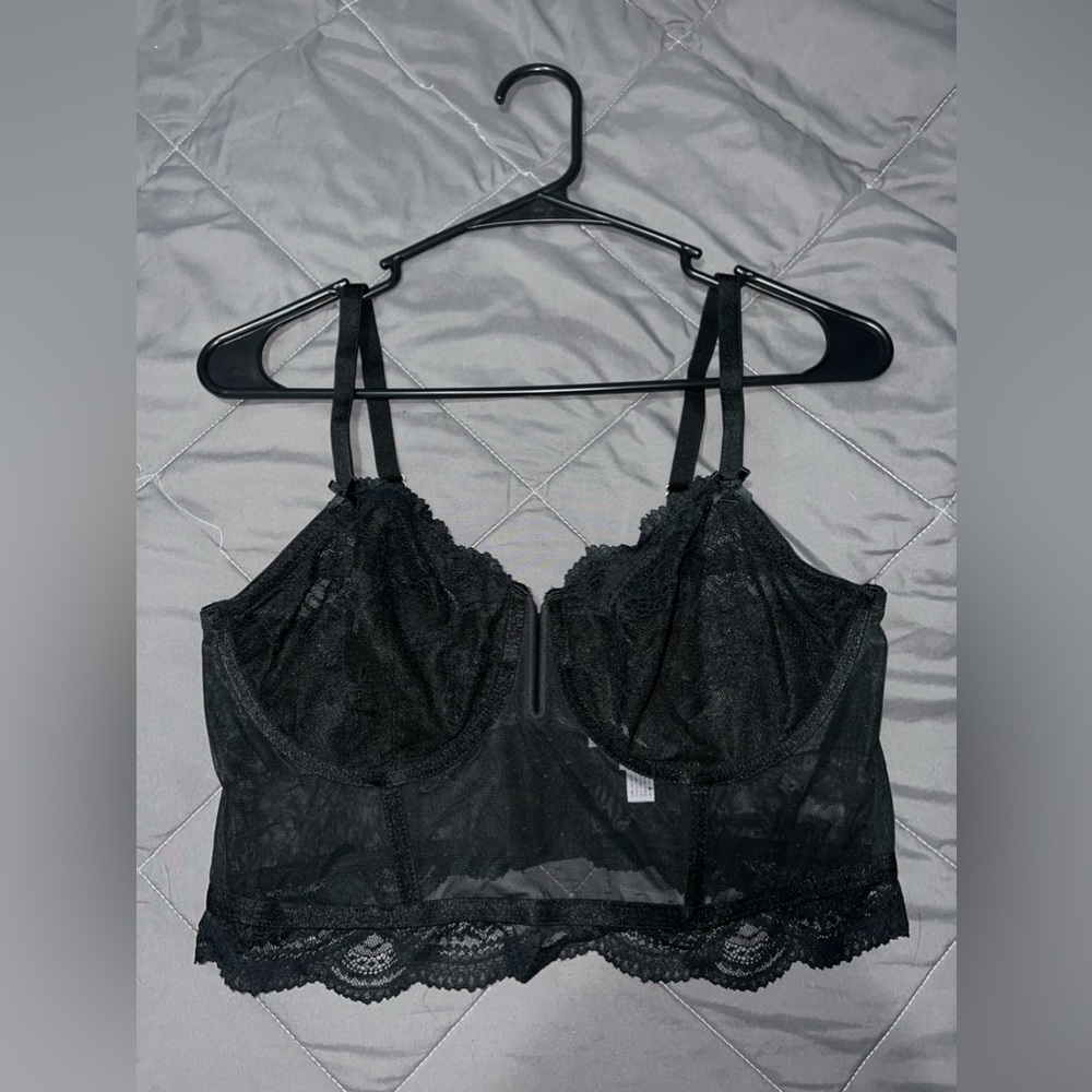 Auden Sheer Lace Corset Top